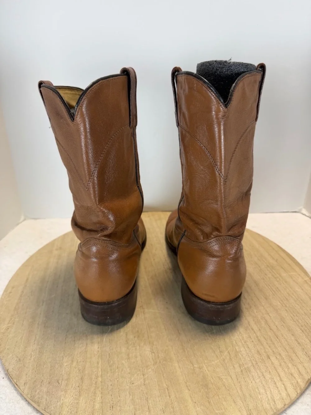 Dan Post 319152 Men's 9.5D Brown Leather Western Cowboy Boots USA Made